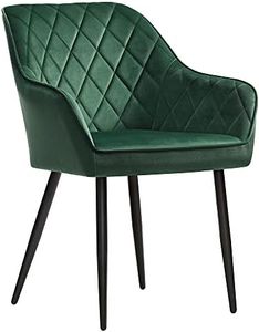 SONGMICS Chaise de Salle à Manger, Vert, Taille Unique