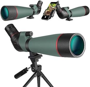 Joydate 20-60x80 Spotting Scopes for Target Shooting, BAK4 Waterproof Spotting Scope for Bird Watching Wildlife Viewing Hiking Camping, HD Spotter Scope with Tripod Smartphone Holder and Carrying Bag