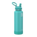 Takeya CP Signature Pickleball Stainless Steel Insulated Water Bottle with Choice of Lid, Dropshot Teal