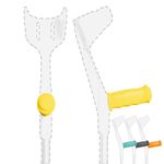 MySleeve - Crutch Handle Covers (2 Pieces) with Gel Pads, Prevents Falling Crutches and Sore Hands. Comfy Crutch Grips. Yellow