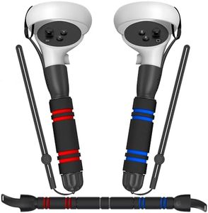 YOGES VR Game Handle Accessories Compatible with Oculus Quest 2 Controllers, Dual Handles Extension Grips Compatible with Meta Quest 2 Accessories for Beat Saber Supernatural Gorilla Tag Games