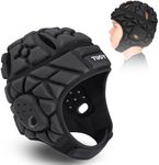 HAIYUE Soft Shell Flag Football Helmet for Youth Kids Adults, 7v7 Rugby Scrum Cap with Adjustable Breathable EVA Foam Padded Head Protector