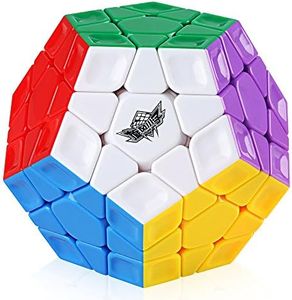 D-FantiX Cyclone Boys Megaminx Speed Cube Rainbow 3x3 Dodecahedron Puzzle Toy Stickerless