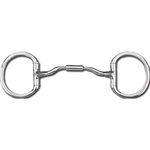 Myler Eggbutt Without Hooks with Stainless Steel Low Port Comfort Snaffle