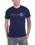 The Jam T Shirt Target Stripe Band Logo Official Mens Navy Blue XL