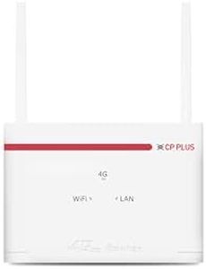 CP Plus 4G SIM Card Wi-Fi 6 Router with Super High Speed 4G Internet & Extra Wider Wi-Fi Coverage |Support External Antenna | Support Reset, WPS Button - CP-XR-DE21-S-V2