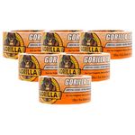 Gorilla 6060002DF Duct Tape, 6-Pack, Clear