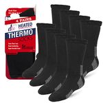 Thermal Socks For Men and Women - Thick Heated Winter Boot Socks - Insulated for Extreme Cold Weathers 4 Pairs