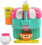 TOMY Toomies Foam Cone Factory Deluxe - Ice Cream Foam Maker Baby Bath Toys - Wall Mounted Bubble Bath Toys for Kids - Pretend Play Water Toys - Toddler and Baby Sensory Toys - Plus 18 Month Old Toys