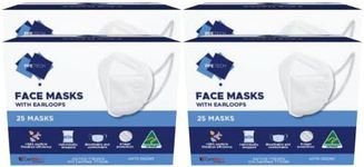 Australian Made P2 4-Layer Face Mask with Earloops - 100 Pack