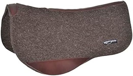 Reinsman Wool Trail Contour Soft Breathable Cooling Non-Slip Shock-Absorbing 3/4" Felt Padding Moisture-Wicking Horseback Riding Saddle Pad, 30 x 34