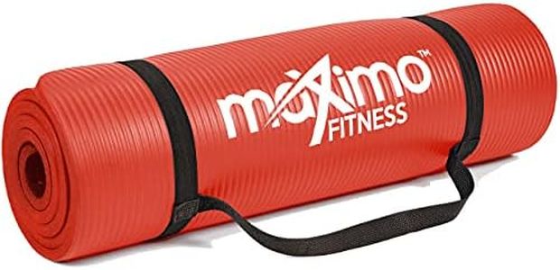 Maximo Fitness Yoga Mat - Multipurpose 72" x 24" x 0.5"(Standard) Exercise Mat for Men, Women and Kids, Ideal Non Slip Workout Mats for Yoga, Pilates, Gym Exercise with Carrying Strap