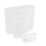 Ikea SKADIS Mesh Storage Baskets (Fits SKADIS Peg Board), White, Steel, 505.177.60 - Pack of 3, 24x21x9cm