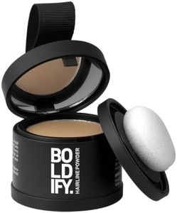 BOLDIFY Hairline Powder - Water-Resistant Root Touch Up Hair Color for Gray Coverage - 24-Hour Stain-Proof, Mess-Free Hair Powder for Thinning Hair - Dark Blonde