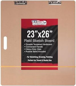 U.S. Art Supply 23" x 26" Artist Sketch Tote Board - Great for Classroom, Studio or Field Use