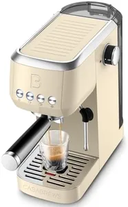 CASABREWS Espresso Machine 20 Bar, Stainless Steel Coffee Maker with Steam Milk Frother, Espresso Coffee Machine Cappuccino Latte Machine with 49oz Removable Water Tank, Creamy