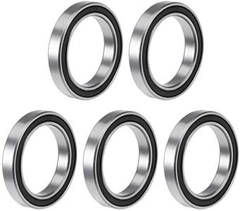 uxcell 6806-2RS Deep Groove Ball Bearing 30x42x7mm Double Sealed ABEC-3 Bearings 5-Pack