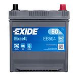 Exide EB504 Excell 008 12V Car Battery 3 Year Guarantee 50AH 360CCA 0/1