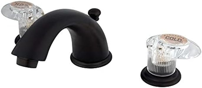 Kingston Brass KB965ALL Legacy Widespread Bathroom Faucet with ABS Pop-Up Drain, 5-3/4", Oil Rubbed Bronze