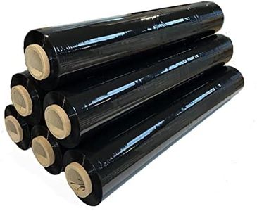 Film di imballaggio dell'involucro degli strizzacervelli di allungamento del pallet nero di 400mm x 150m