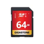 Gigastone 64GB SD Card UHS-I U1 Class 10 SDXC Memory Card High Speed Full HD Video Canon Nikon Sony Pentax Kodak Olympus Panasonic Digital Camera