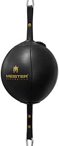 Meister SpeedKills Double-End Leather Speed Bag w/Bungees - Black - Large (9.0")