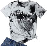 YITAN Women Cute Graphic Tees Tie D