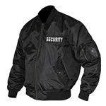 RAC3 Mens Collectables Memorabilia Security Doorman Harrington Bomber Jacket (XL) Black