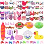 Barwa 10 PCS Swimsuits Bikini Clothes + 4 PCS Diving Equipment +3 Lifebuoy + 15 Accessories for 11.5 Inch 30 cm Dolls