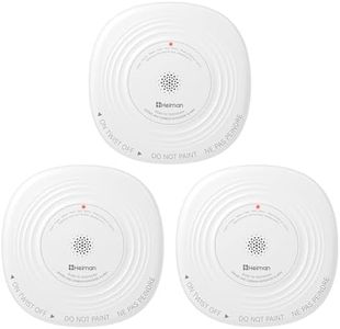 Heiman Smoke Detector Carbon Monoxide Detector Combo 10-Year Sealed Battery, UL 217 10th/UL 2034 5th Certified, Photoelectric Fire Smoke Alarm & CO Detector for Home Hotel Rental Apartment, 3 Pack