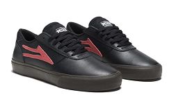 Lakai Skateboard Shoes Manchester Black/Dark Gum, Black/Dark Gum, 8.5