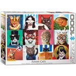 Eurographics 6000-5522 Funny Cats by Lucia Heffernan 1000-Piece Puzzle