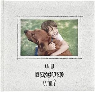 MCS 860149 Who Rescued Who Photo Album, 8.5 x 8.5, Ivory