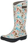 BOGS Women's Rain Boots, Light Gray Multi, 9