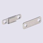 Nixnine Ultra Thin Cabinet Door Magnetic Catch, Door Catcher Stopper Holder for Drawer Door Magnet Window Kitchen Cupboard Closure Closet Door Closer (4cm x 2cm x 0.3cm) Pack of 20