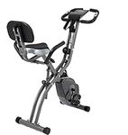 Exercise Bike, Magnetic Upright Bicycle with Heart Rate, Time,Speed, Distance, Calorie, 264LBS Support