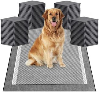 MIZOK Charcoal Puppy Pads Large Dog Training Pads Odor-Control Puppy Training Pads Leak-Proof & Super Absorbtion Dog Pads, Disposable, 60x90cm, 50 Pack