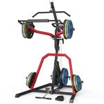 DONOW Leverage Gym Power Rack Squat Rack Lever Gym with LAT Low Row System Home Gym System Workout Station 2:1 Ratio