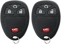 KeylessOption Keyless Entry Remote Control Car Key Fob Replacement for 15114374 (Pack of 2)