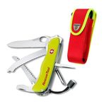 Victorinox Rescue Tool Swiss Army Knife, Large, Multi Tool, Camping Knife, 13 Functions, Window Breaker, Saw, Yellow
