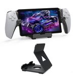 NUHFUFA Handheld Game Console Stand for PS5 Portal/Steam Deck/ROG/Switch/Phone/iPad, Anti-slip Tablet Desktop Stand Controller Mount Holder(Black)