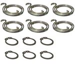 Northern DIY Door Handle Spring Repair Kit (six 2.5-turn, 2.5mm thick coils plus six circlips)