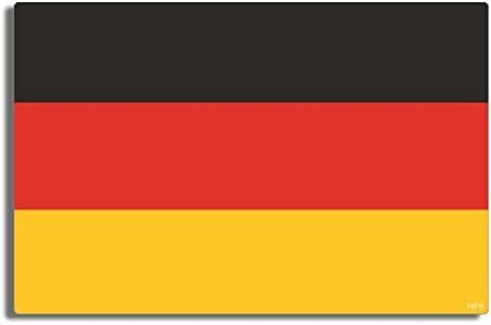 Gear Tatz - German Flag - Bumper Sticker - 3.5 X 5 inches - Professionally Made in The USA - Vinyl Decal