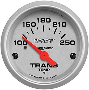 Auto Meter 4357 Ultra-Lite Electric Transmission Temperature Gauge, 2 1/16"