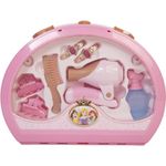 Disney Princess Style Collection Hair Beauty Tote, Includes Fun Hair Play Pieces Such As Clips, Barrettes, Comb and a Working Hair Dryer With Sounds, Girls Toy Set Ideal For Ages 3+