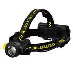 Ledlenser H15R Work - Rechargeable Outdoor LED Head Torch, Super Bright 2500 Lumens Headlamp, Professional Powerful LED Headlight, 250 Meter Focus, Water Resistant (IP67), Up to 70 Hours Running Time