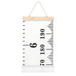 Baby Growth Chart Canvas Wall Hanging Measuring Rulers for Kids Boys Girls Room Decoration Nursery Removable Height and Growth Chart 7.9 x 79 inch