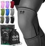 Modvel Strength 7mm Knee Sleeves (Pair) for Weightlifting & Powerlifting (USPA, IPL Approved) | High-Performance Knee Compression Support For Squats, Weight Lifting - Men and Women