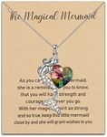 POTIY Girls Mermaid Jewelry Mermaid Birthday Gift Mermaid Gifts Mermaid Jewelry Little Mermaid Amulet (Mermaid-5)