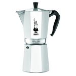 Bialetti - Moka Express: Iconic Stovetop Espresso Maker Makes Real Italian Coffee, Moka Pot 12 Cups (670 ml), Aluminium, Silver